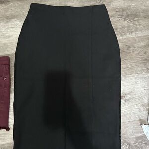 Shosho Classic Black Pencil Skirt